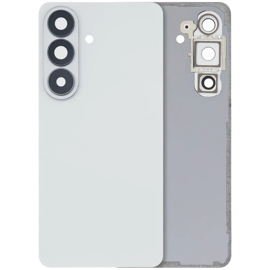 Back Cover Glass With Camera Lens For Samsung Galaxy S26 (Aftermarket Plus) (White)