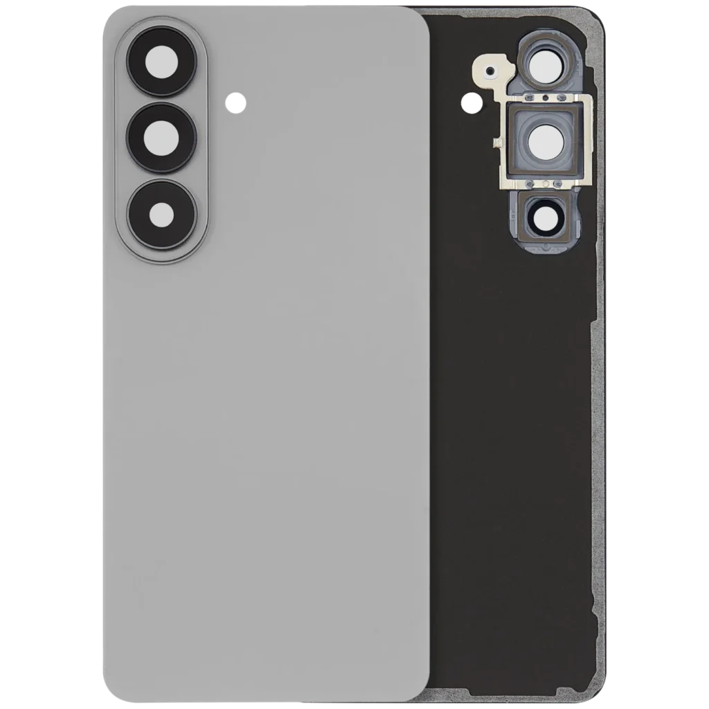 Back Cover Glass With Camera Lens For Samsung Galaxy S26 (Aftermarket Plus) (Silver Shadow)