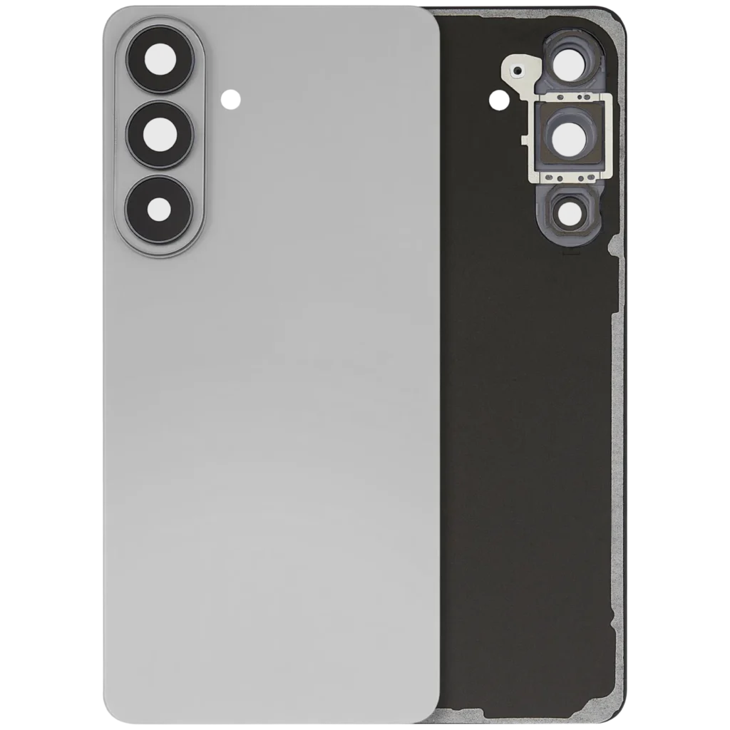 Back Cover Glass With Camera Lens For Samsung Galaxy S26 Plus (Aftermarket Plus) (Silver Shadow)
