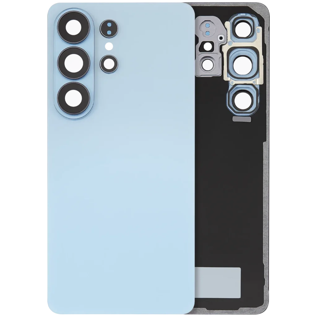 Back Cover Glass With Camera Lens For Samsung Galaxy S26 Ultra (Aftermarket Plus) (Sky Blue)