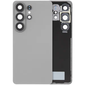 Back Cover Glass With Camera Lens For Samsung Galaxy S26 Ultra (Aftermarket Plus) (Silver Shadow)