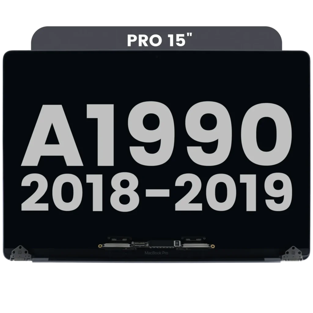 Complete LCD Display Assembly For MacBook Pro 15" A1990 (2018-2019) (Used OEM Pull: Grade C) (Space Gray)