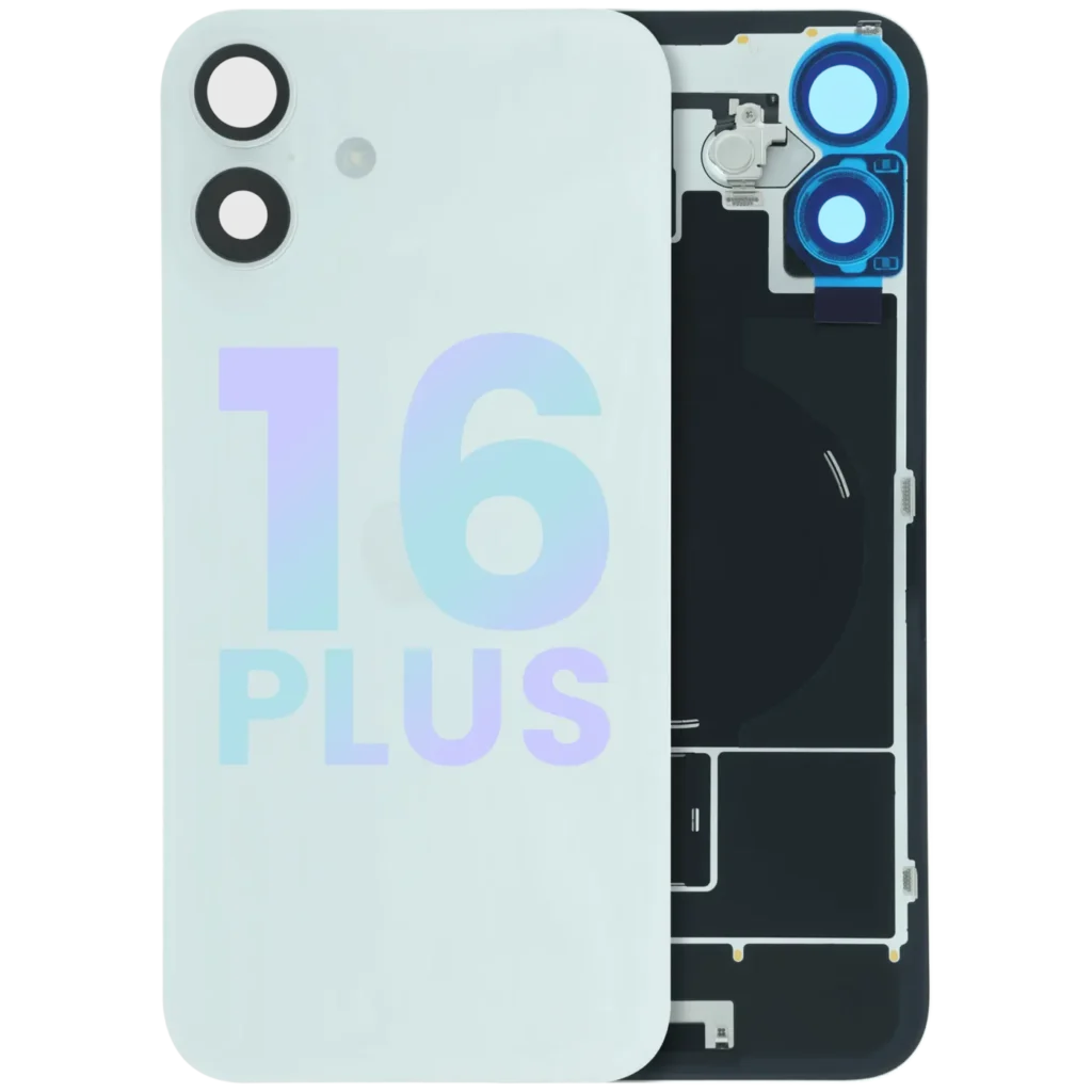Back Glass w/ MagSafe Magnet & NFC For iPhone 16 Plus (Service Pack) (White)