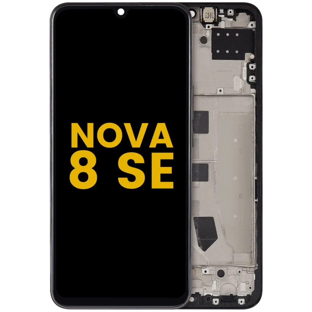 LCD Assembly With Frame For Huawei Nova 8 SE (2020) (Refurbished) (Black)