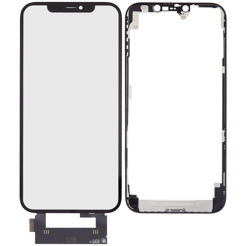 4 in 1 Long Flex (Digitizer Touch With Glass + OCA + Frame Pre-installed) For iPhone 12 Pro Max (OCA Master)