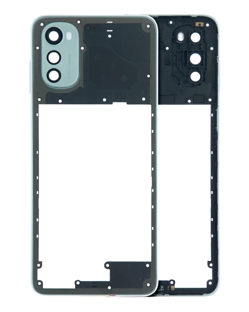 LCD Frame For Motorola Moto E32 (XT2227 / 2022) (Pearl Blue)