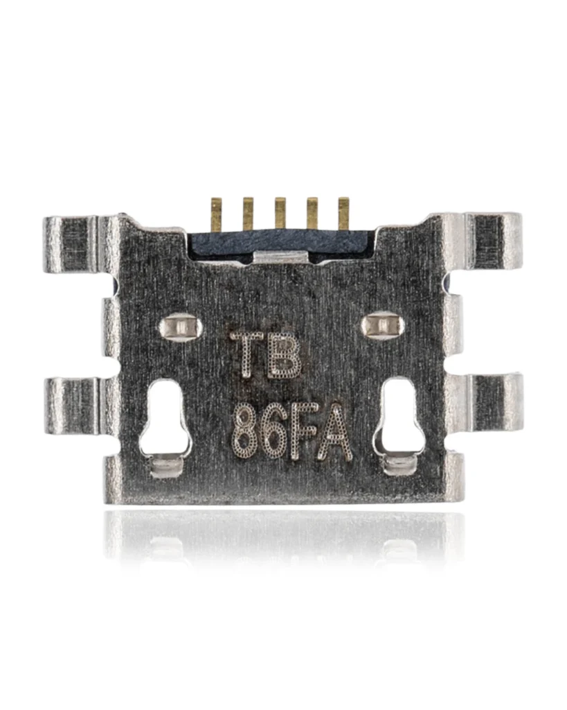 Charging port soldering required - 05 Pin - Micro B - 4 Anchor Points (C088)