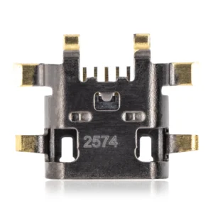 Charging port soldering required - 05 Pin - Micro B - 6 Anchor Points (C288)