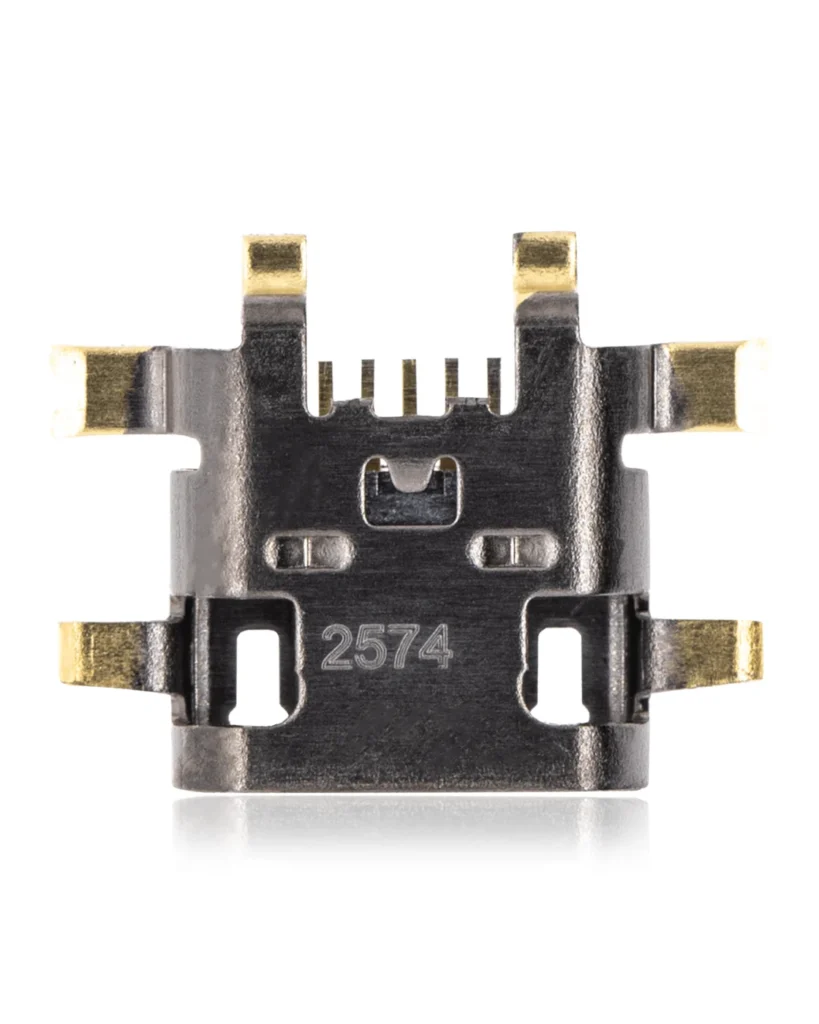 Charging port soldering required - 05 Pin - Micro B - 6 Anchor Points (C288)
