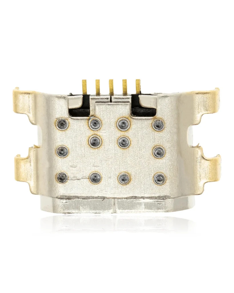 Charging port soldering required - 05 Pin - Micro B - 4 Anchor Points (C362)