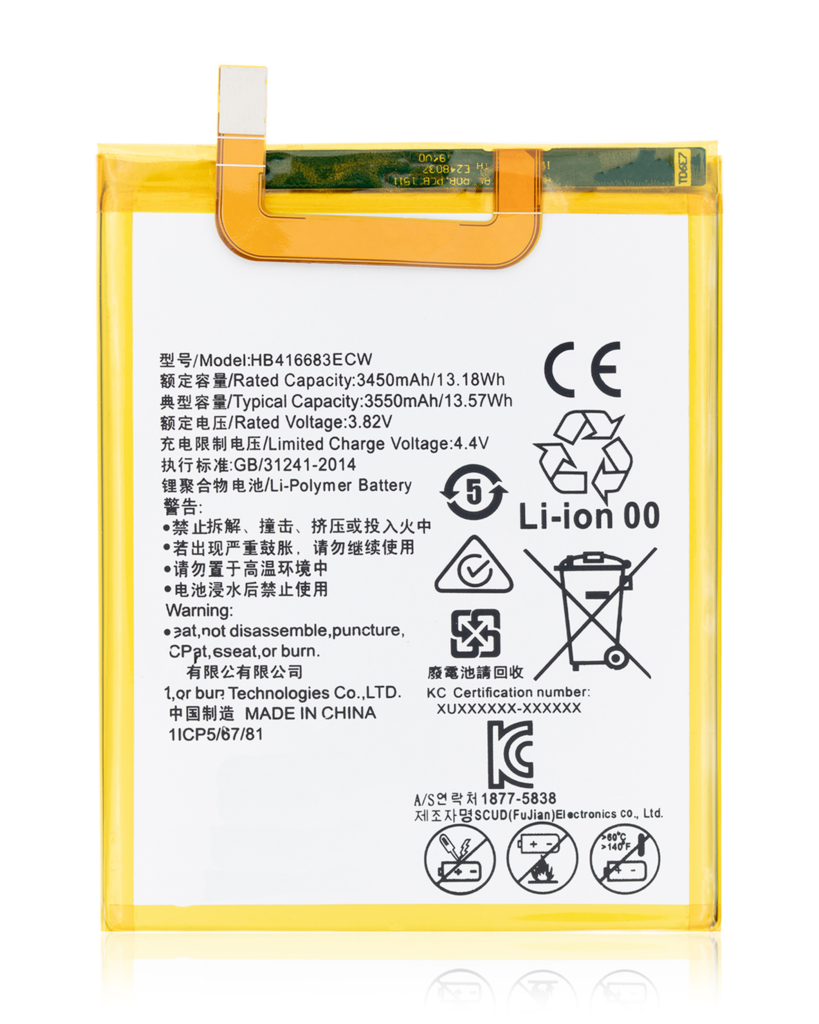 Replacement Battery For Nexus 6P (HB416683ECW)