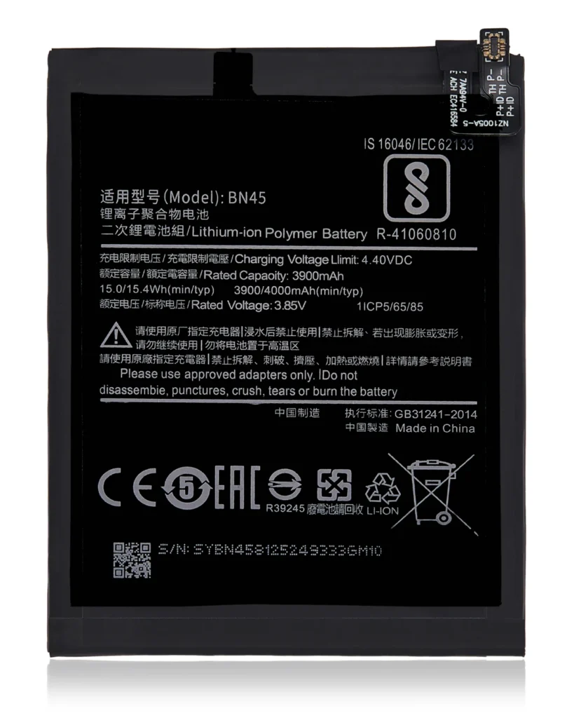 Replacement Battery For Xiaomi Redmi Note 5 / Note 6 Pro / Note 14S (BN45)