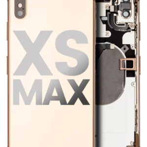 Back Housing W/ Small Components Pre-Installed For iPhone XS Max (Used OEM Pull: Grade B) (Gold)