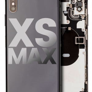 Back Housing W/ Small Components Pre-Installed For iPhone XS Max (Used OEM Pull: Grade C) (Space Gray)