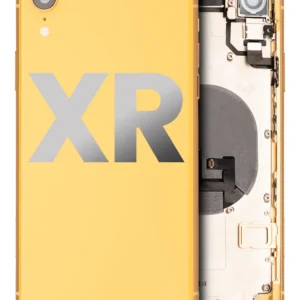 Back Housing W/ Small Components Pre-Installed For iPhone XR (Used OEM Pull: Grade A) (Yellow)