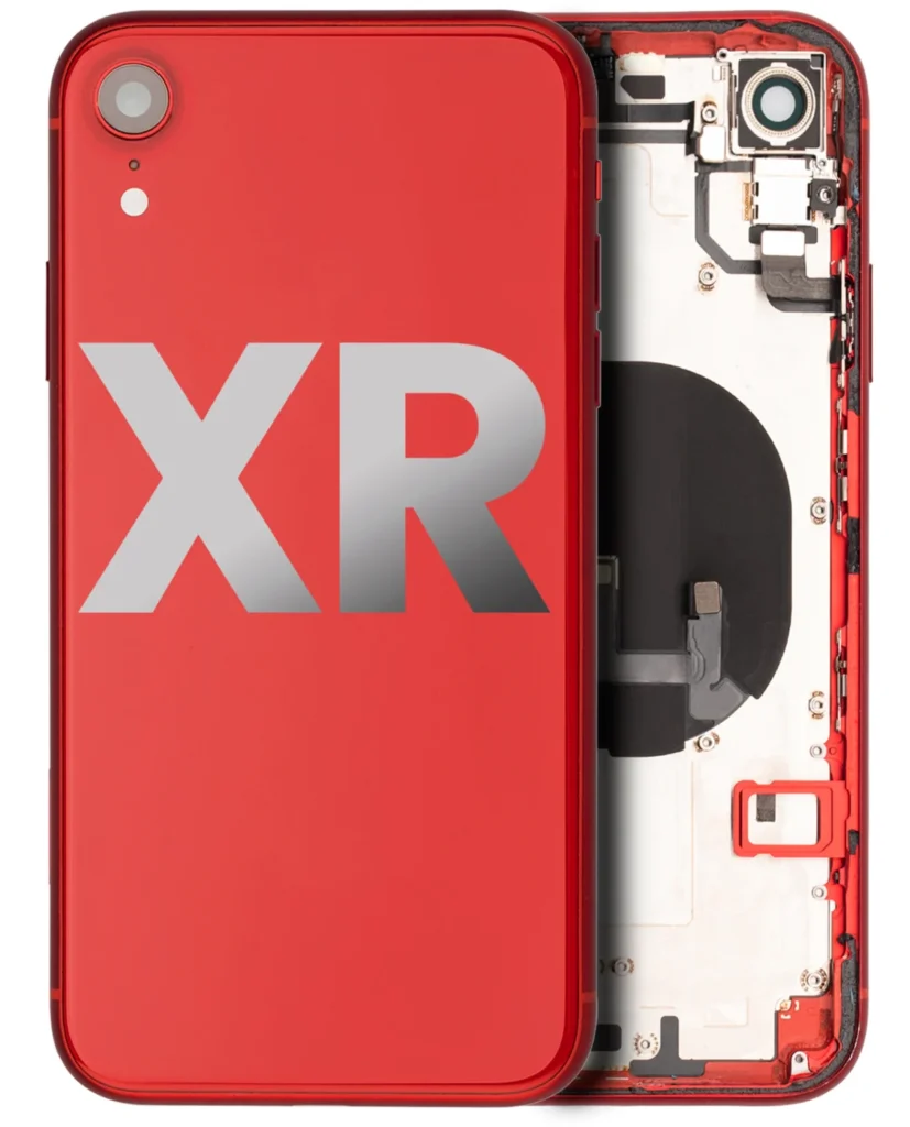 Back Housing W/ Small Parts For iPhone XR (Used OEM Pull: Grade C) (Red)