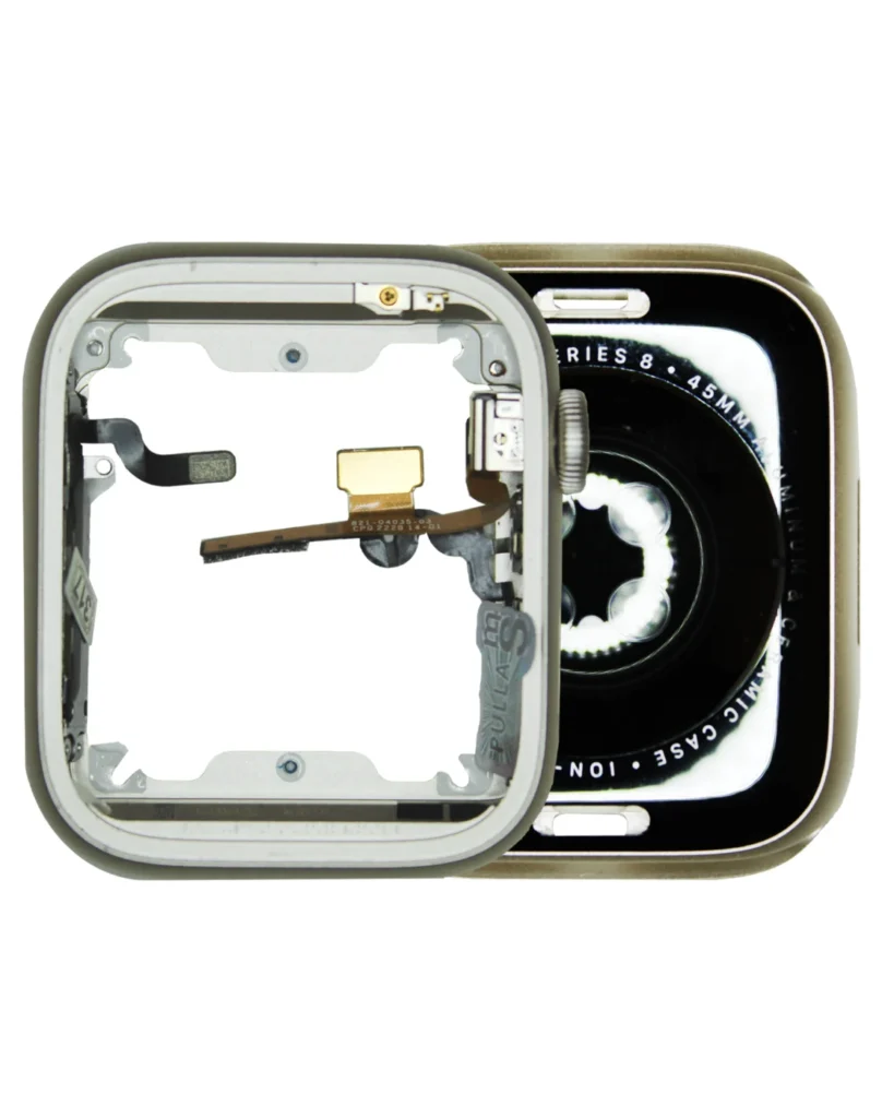 Housing Assembly For Watch Series 8 (45MM) (Aluminum/Starlight) (GPS Version) (Used OEM Pull: Grade A)