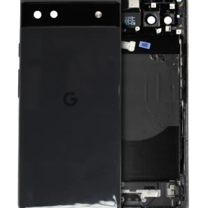 Back Housing For Google Pixel 6a (Used OEM Pull: Grade B/C) (Charcoal)