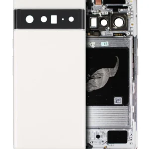 Back Housing For Google Pixel 6 Pro (Used OEM Pull: Grade A) (Cloudy White)