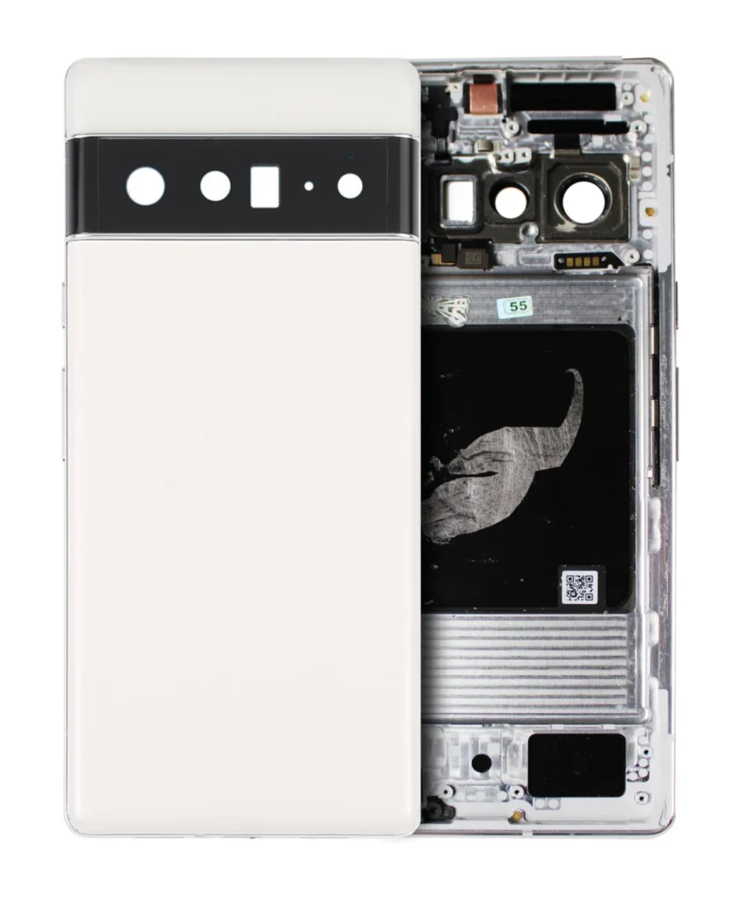 Back Housing For Google Pixel 6 Pro (Used OEM Pull: Grade A) (Cloudy White)