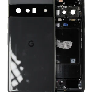Back Housing For Google Pixel 6 Pro (Used OEM Pull: Grade B/C) (Stormy Black)
