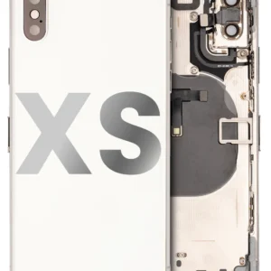Back Housing W/ Small Parts For iPhone XS (Used OEM Pull: Grade A) (Silver)