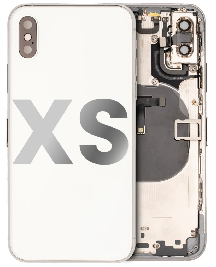 Back Housing W/ Small Parts For iPhone XS (Used OEM Pull: Grade A) (Silver)