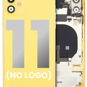 Back Housing W/ Small Components Pre-Installed For iPhone 11 (No Logo) (Aftermarket Plus) (Yellow)