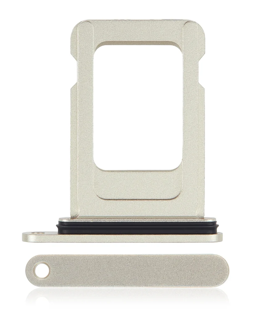 Single Sim Card Tray For iPhone 15 / 15 Plus (Yellow)