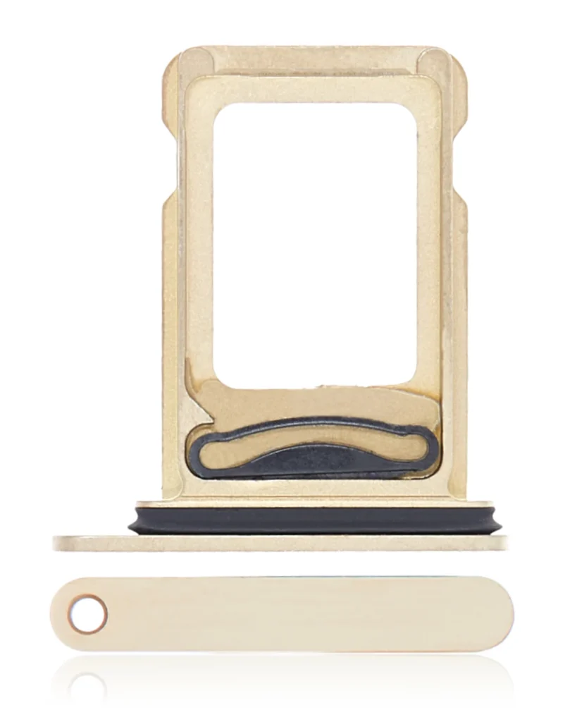 Dual Sim Card Tray For iPhone 13 Pro / 13 Pro Max (Gold)