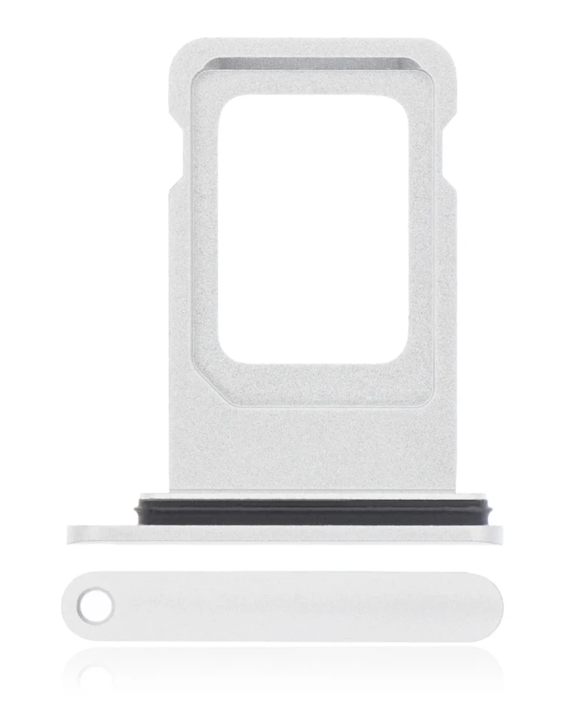 Single Sim Card Tray For iPhone XR (White)