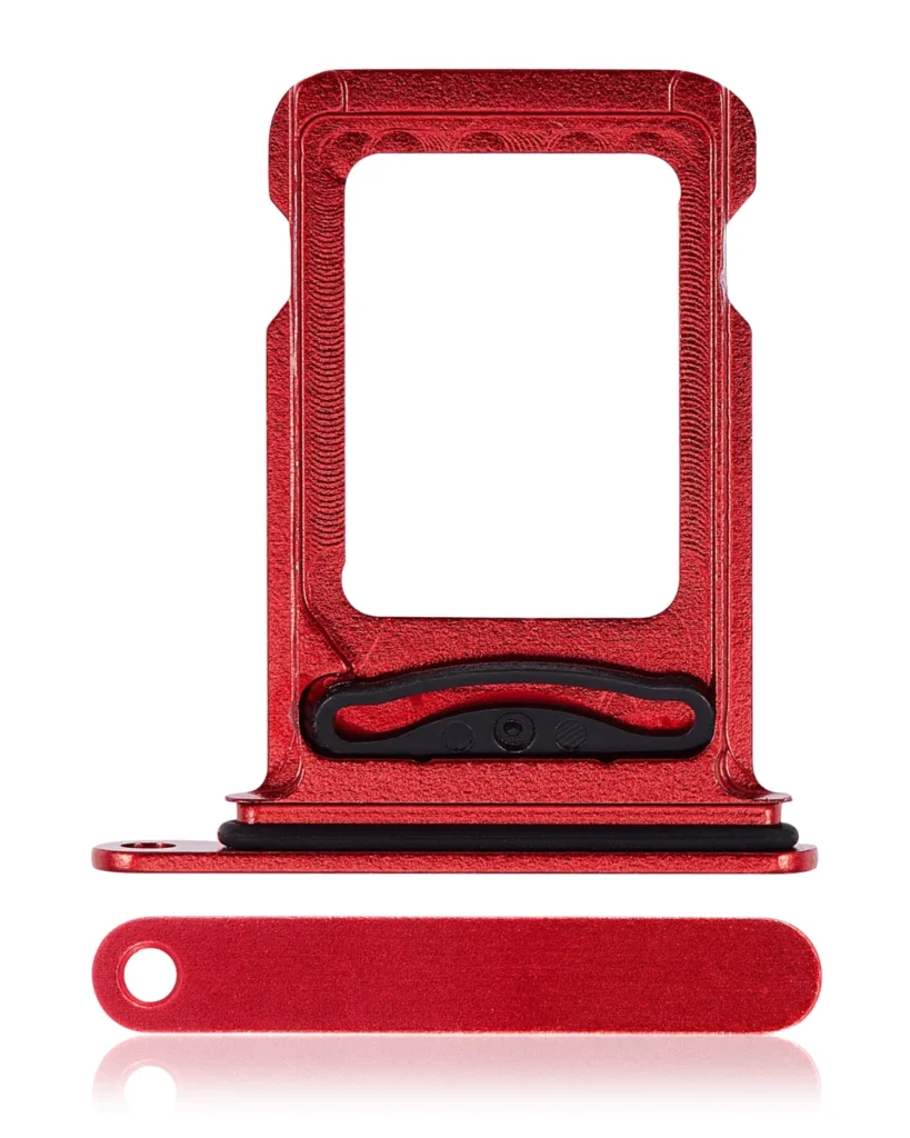 Dual Sim Card Tray For iPhone 14 / 14 Plus (Red)