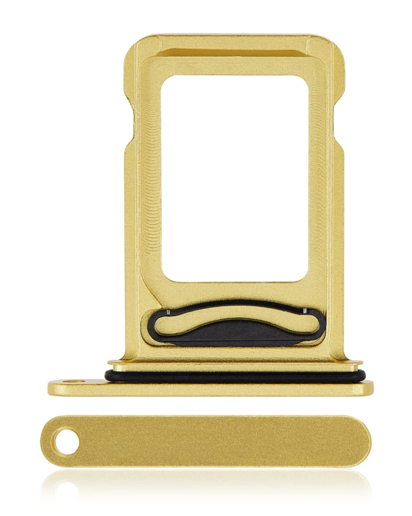 Dual Sim Card Tray For iPhone 14 / 14 Plus (Yellow)