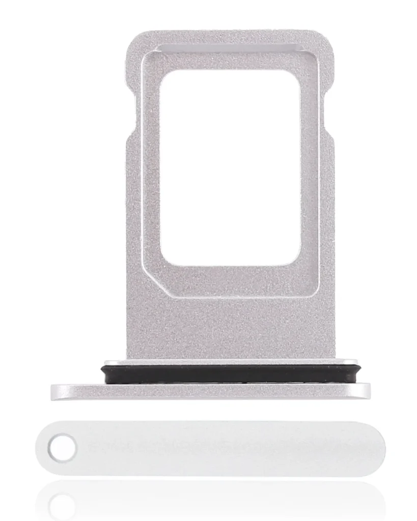 Dual Sim Card Tray For iPhone XR (White)