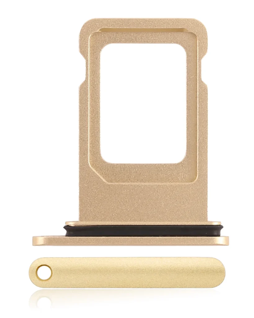 Dual Sim Card Tray For iPhone XR (Yellow)