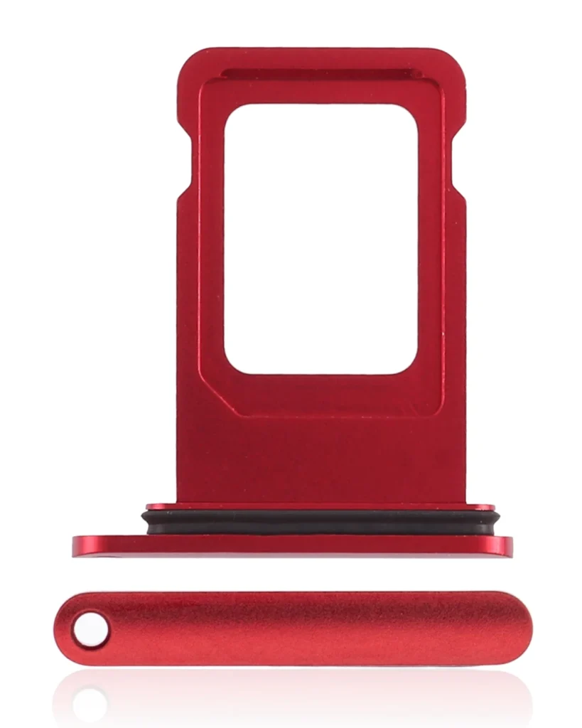 Dual Sim Card Tray For iPhone XR (Red)