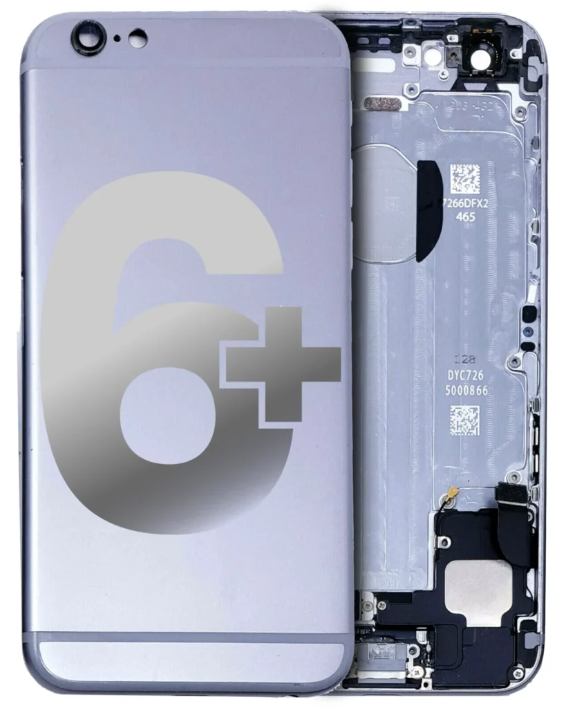 Back Housing W/ Small Parts For iPhone 6 Plus (No Logo) (Aftermarket Plus) (Space Gray)