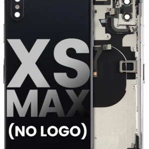 Back Housing With Small Components Pre-Installed For iPhone XS Max (No Logo) (Aftermarket Plus) (Space Gray)