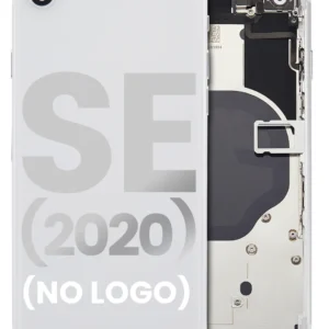 Back Housing W/ Small Components Pre-Installed For iPhone SE (2020) (No Logo) (Aftermarket Plus) (White)