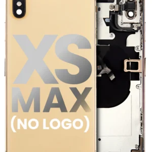 Back Housing With Small Components Pre-Installed For iPhone XS Max (No Logo) (Aftermarket Plus) (Gold)