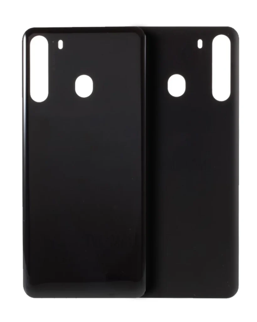 Back Cover Glass For Samsung Galaxy A21 (A215 / 2020) (Service Pack) (Black)