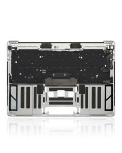 Top Case with Keyboard (ISO UK) and Trackpad For MacBook Pro 13" A1706 (2016-2017) (Used OEM Pull: Grade B/C) (Silver)