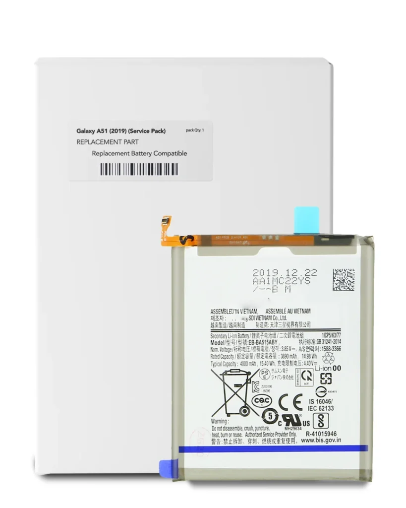 Replacement Battery For Samsung Galaxy A51 4G (A515 / 2019) (EB-BA515ABY) (Service Pack)