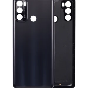 Back cover Glass For Motorola Moto G60 (XT2135 / 2021) (Black)