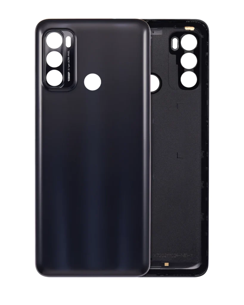 Back cover Glass For Motorola Moto G60 (XT2135 / 2021) (Black)