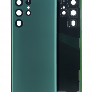 Back Cover Glass With Camera Lens For Samsung Galaxy S22 Ultra (Service Pack) (Green)