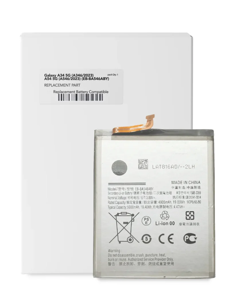 Replacement Battery For Samsung Galaxy A34 5G (A346/2023) / A54 5G (A546/2023) (Service Pack)