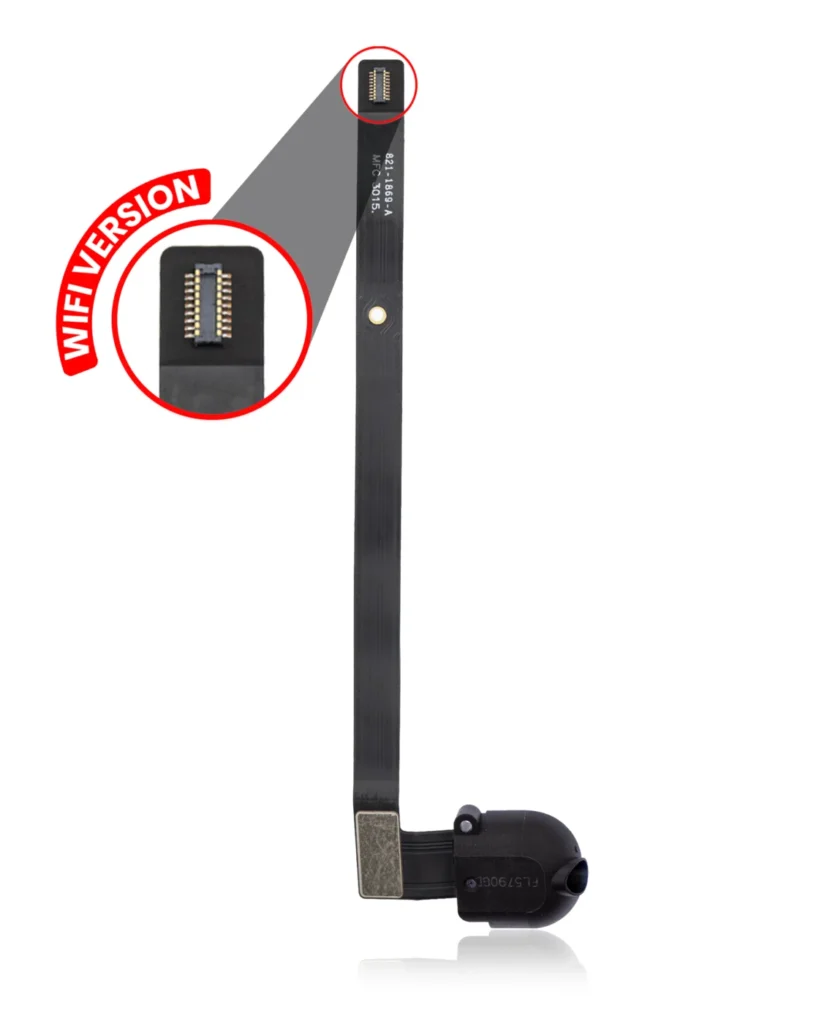 Headphone Jack Flex Cable For iPad Air 1 / iPad 5 (2017) / iPad 6 (2018) (Black) (WiFi Only)