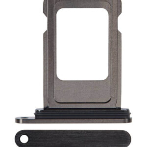 Single Sim Card Tray For iPhone 15 Pro / 15 Pro Max (Black Titanium)