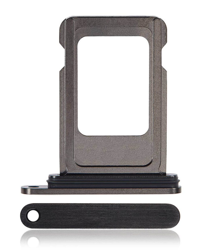 Single Sim Card Tray For iPhone 15 Pro / 15 Pro Max (Black Titanium)